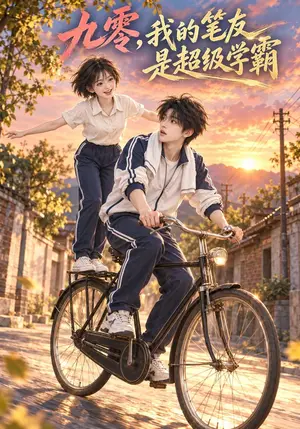 《九零，我的笔友是超级学霸（219集）（夸克网盘）》短剧封面