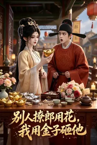 《别人撩郎用花，我用金子砸他（49集）（百度网盘）》短剧封面