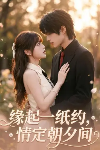 《缘起一纸约，情定朝夕间（65集）（夸克网盘）》短剧封面