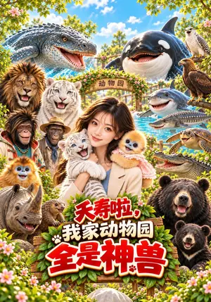 《夭寿啦，我家动物园全是神兽（92集）（夸克网盘）》短剧封面