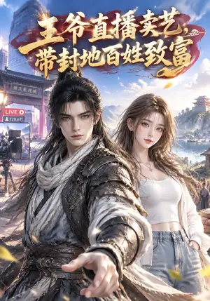 《王爷直播卖艺，带封地百姓致富（94集）（夸克网盘）》短剧封面