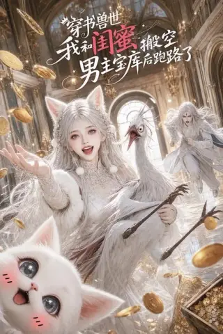 《穿书兽世：我和闺蜜搬空男主宝库后跑路了（50集）（百度网盘）》短剧封面