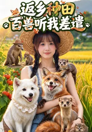 《返乡种田，百兽听我差遣（65集）仇乐瑶&杨皓文（夸克网盘）》短剧封面