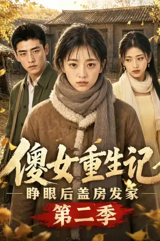 《傻女重生记，睁眼后盖房发家第二季（145集）（夸克网盘）》短剧封面