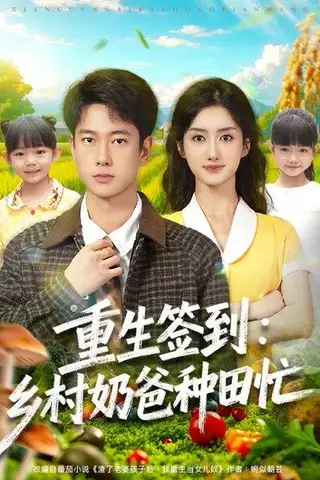 《重生签到：乡村奶爸种田忙（85集）张子安＆柳卓青》短剧封面