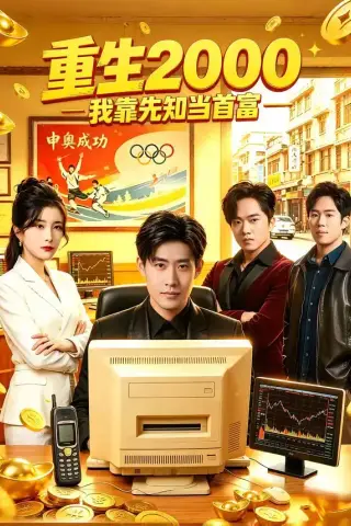 《重生2000我靠先知当首富（80集）庞浩＆张凯悦（夸克网盘）》短剧封面