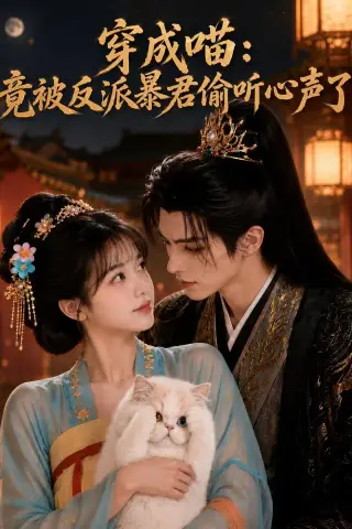 《穿成喵，竟被反派暴君偷听心声了（80集）（夸克网盘）》短剧封面