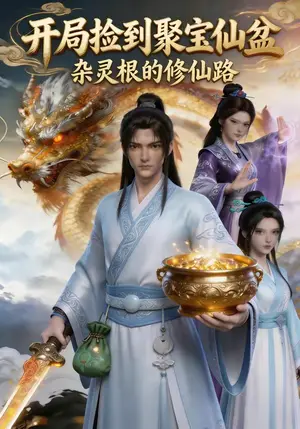 《开局捡到聚宝仙盆，杂灵根的修仙路（90集）（夸克网盘）》短剧封面