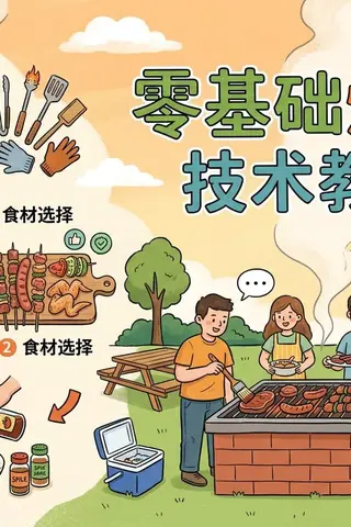 零基础烧烤技术教程，自学烧烤全套视频+配方大全封面