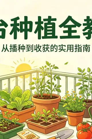 阳台种植全教程，家庭园艺从零打造小菜园封面