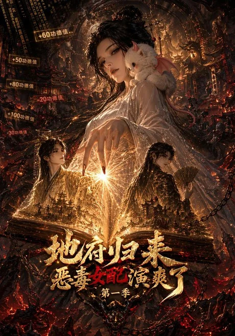 《地府归来恶毒女配演爽了第一季（81集）AI短剧 (2026)》短剧封面