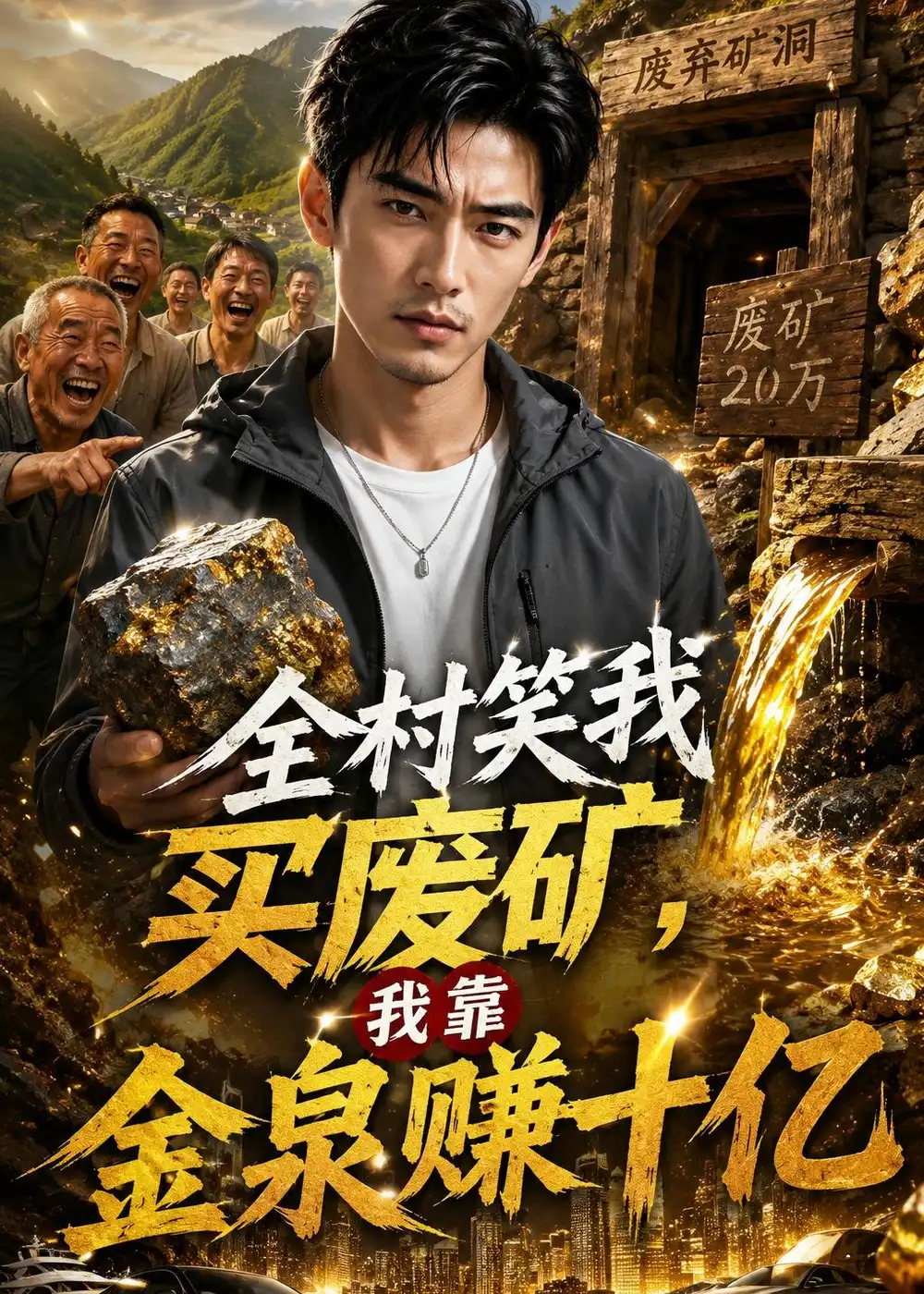 《全村笑我买废矿，我靠金泉赚十亿（46集）AI短剧 (2026)》短剧封面