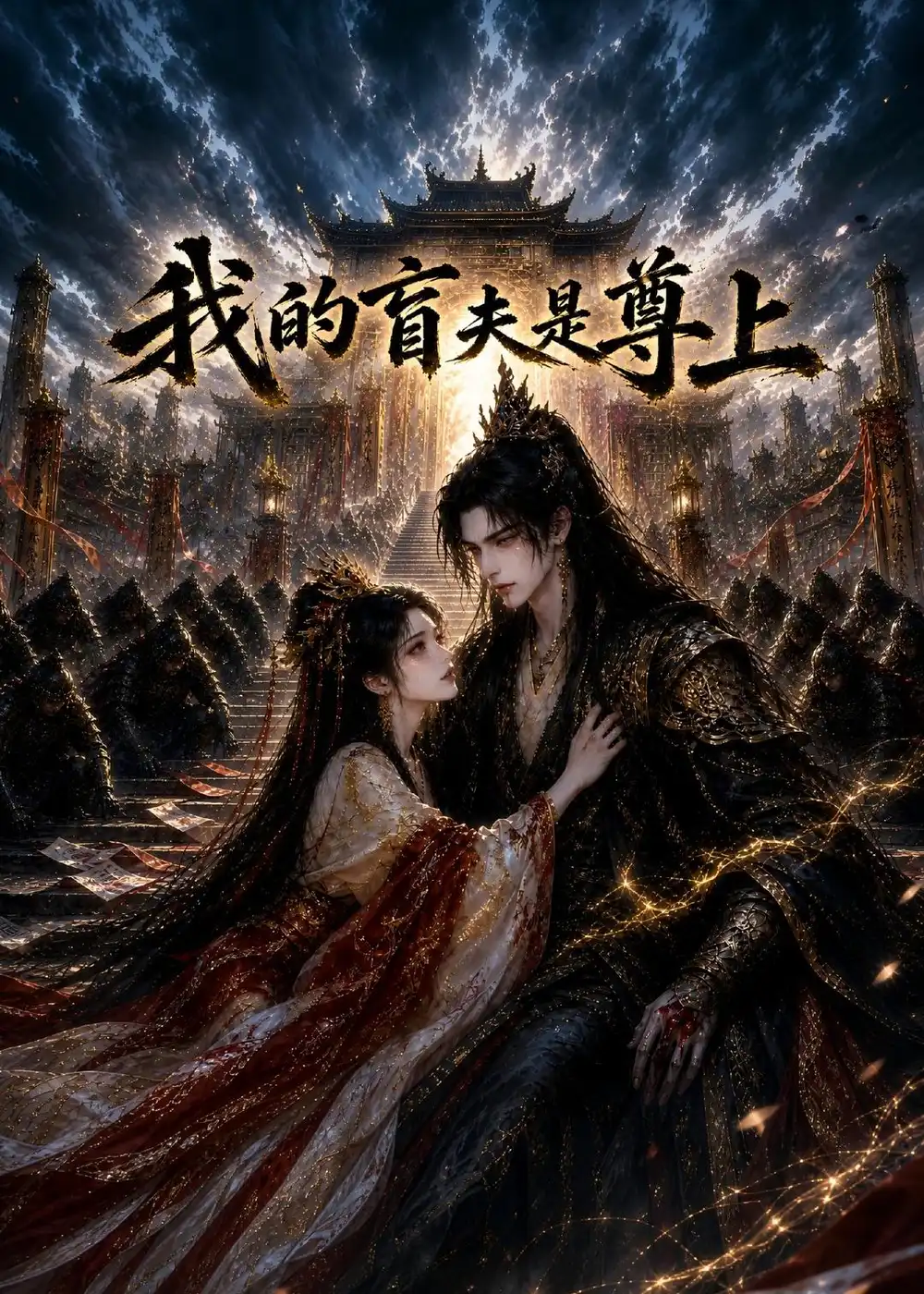 《我的盲夫是尊上(21集)(夸克网盘)》短剧封面