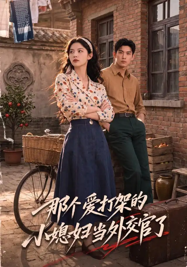《那个爱打架的小媳妇当外交官了（80集）（夸克网盘）》短剧封面