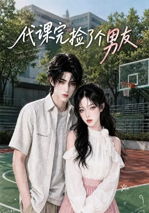 《代课完捡了个男友（26集）（夸克网盘）》短剧封面