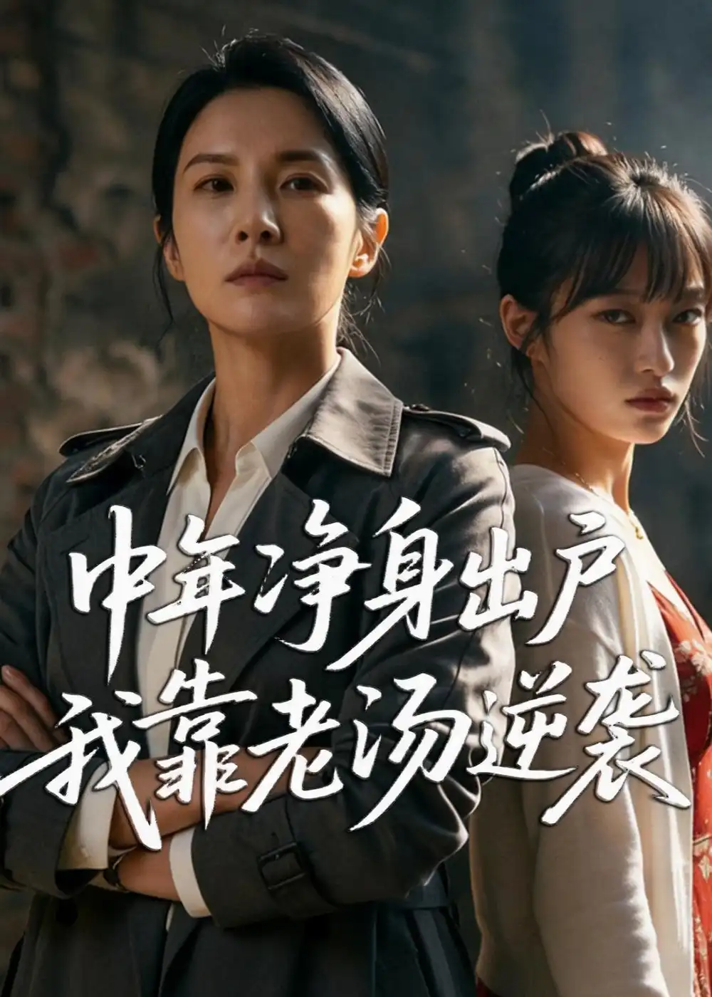 《中年净身出户，我靠老汤逆袭（40集）AI短剧 (2026)》短剧封面