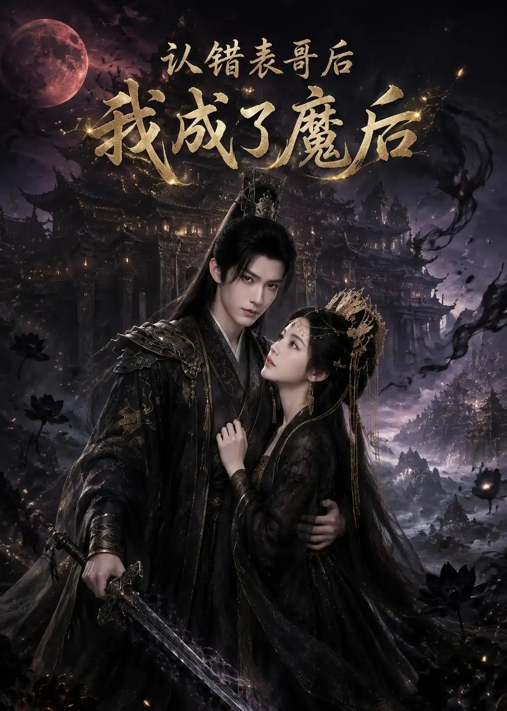 《认错表哥后我成了魔后（49集）AI短剧（夸克网盘）》短剧封面
