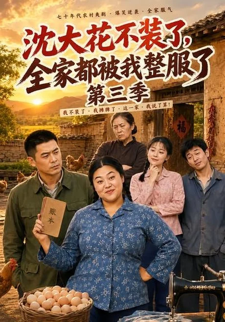 《沈大花不装了，全家都被我整服了第三季（62集）（百度网盘）》短剧封面