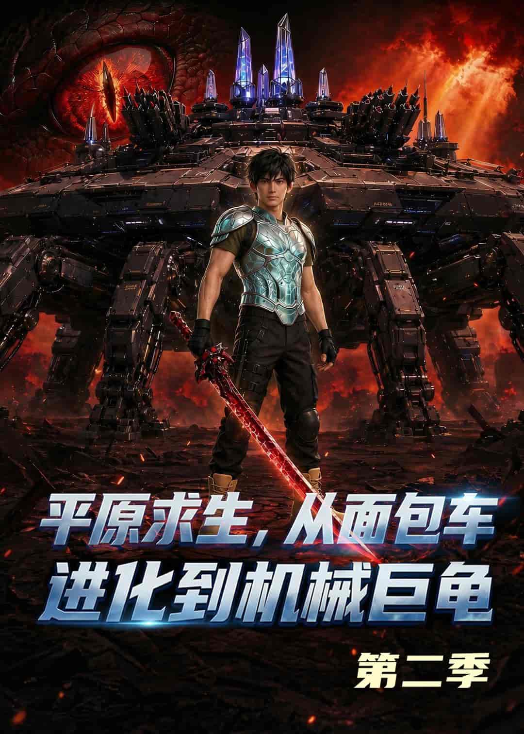《原求生：从面包车进化到机械巨龟第二季（86集）Ai短剧（百度网盘）》短剧封面