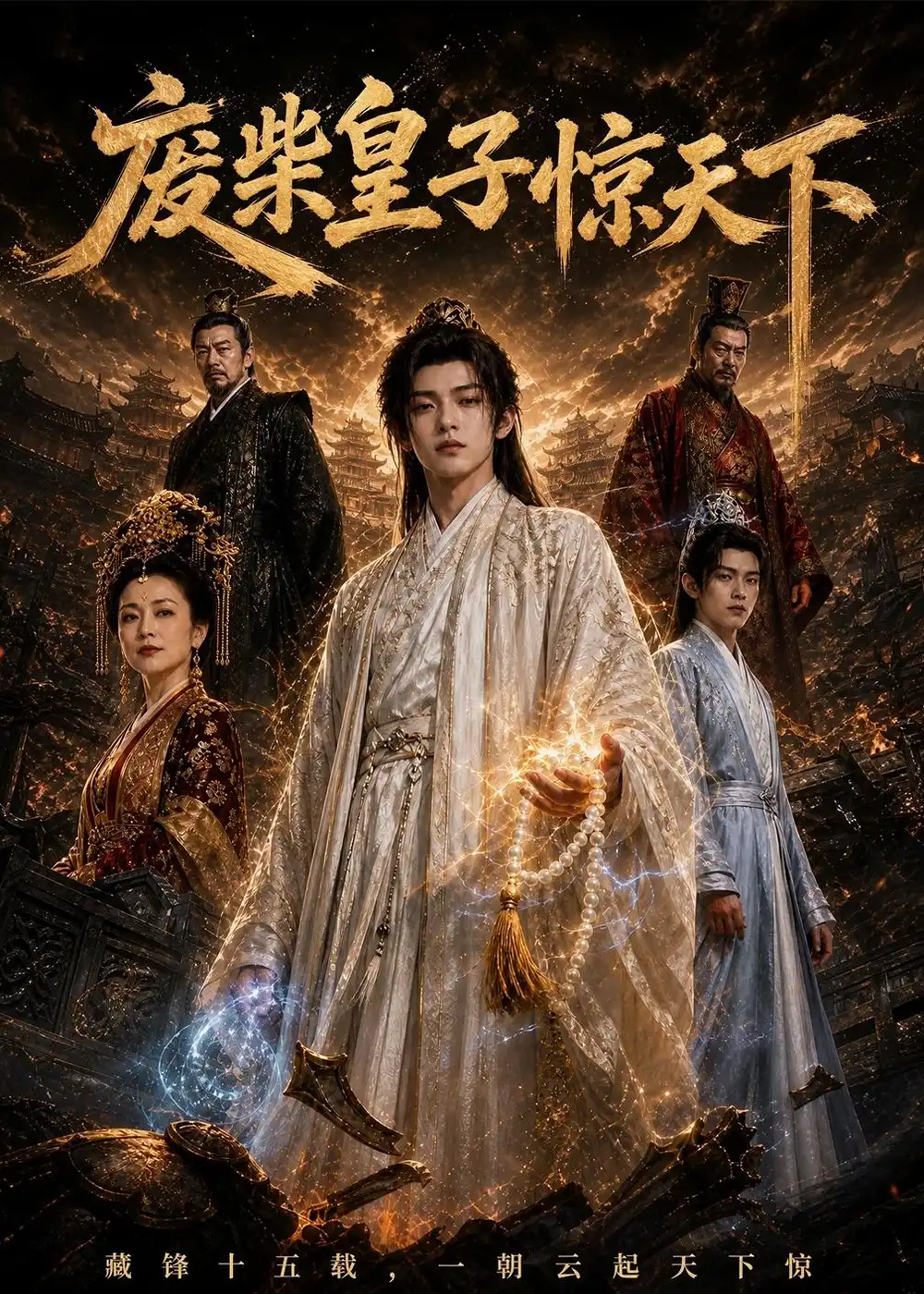 《废柴皇子惊天下（50集） AI短剧（夸克网盘）》短剧封面