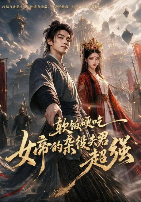 《软饭硬吃，女帝的杂役夫君超强（80集）（百度网盘）》短剧封面