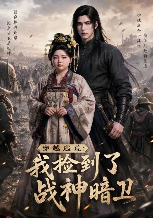 《穿越逃荒：我捡到了战神暗卫（60集）（夸克网盘）》短剧封面