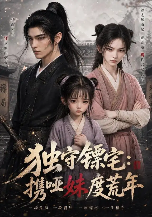 《独守镖宅携哑妹度荒年（97集）（夸克网盘）》短剧封面