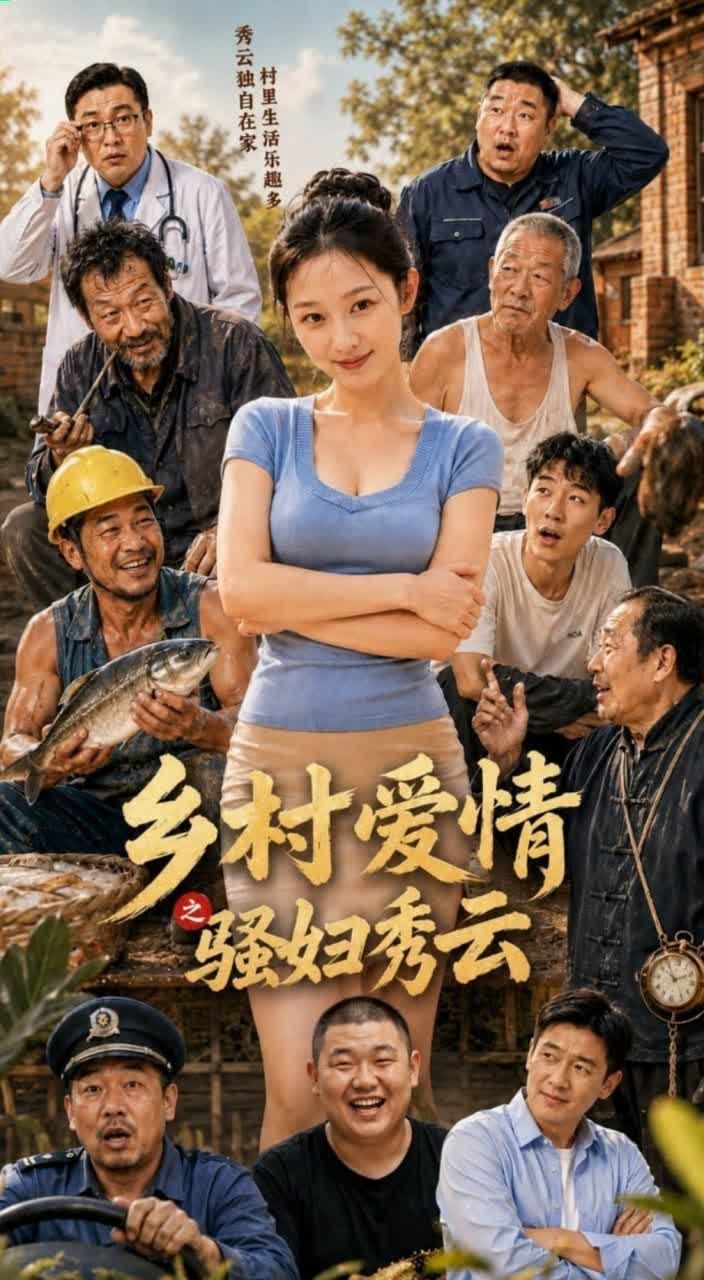 《AI擦边短剧：乡村爱情之骚妇秀云（迅雷网盘）》短剧封面