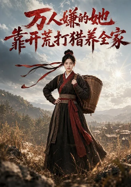 《万人嫌的她靠开荒打猎养全家(112集)(夸克网盘)》短剧封面
