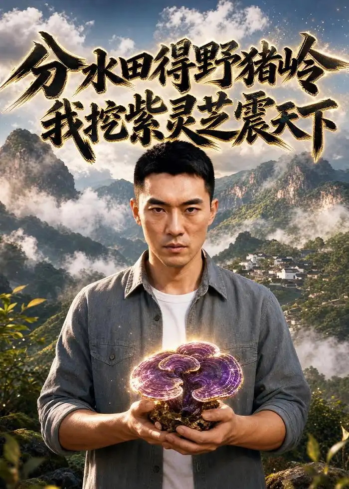 《分水田得野猪岭，我挖紫灵芝震天下（46集）（夸克网盘）》短剧封面