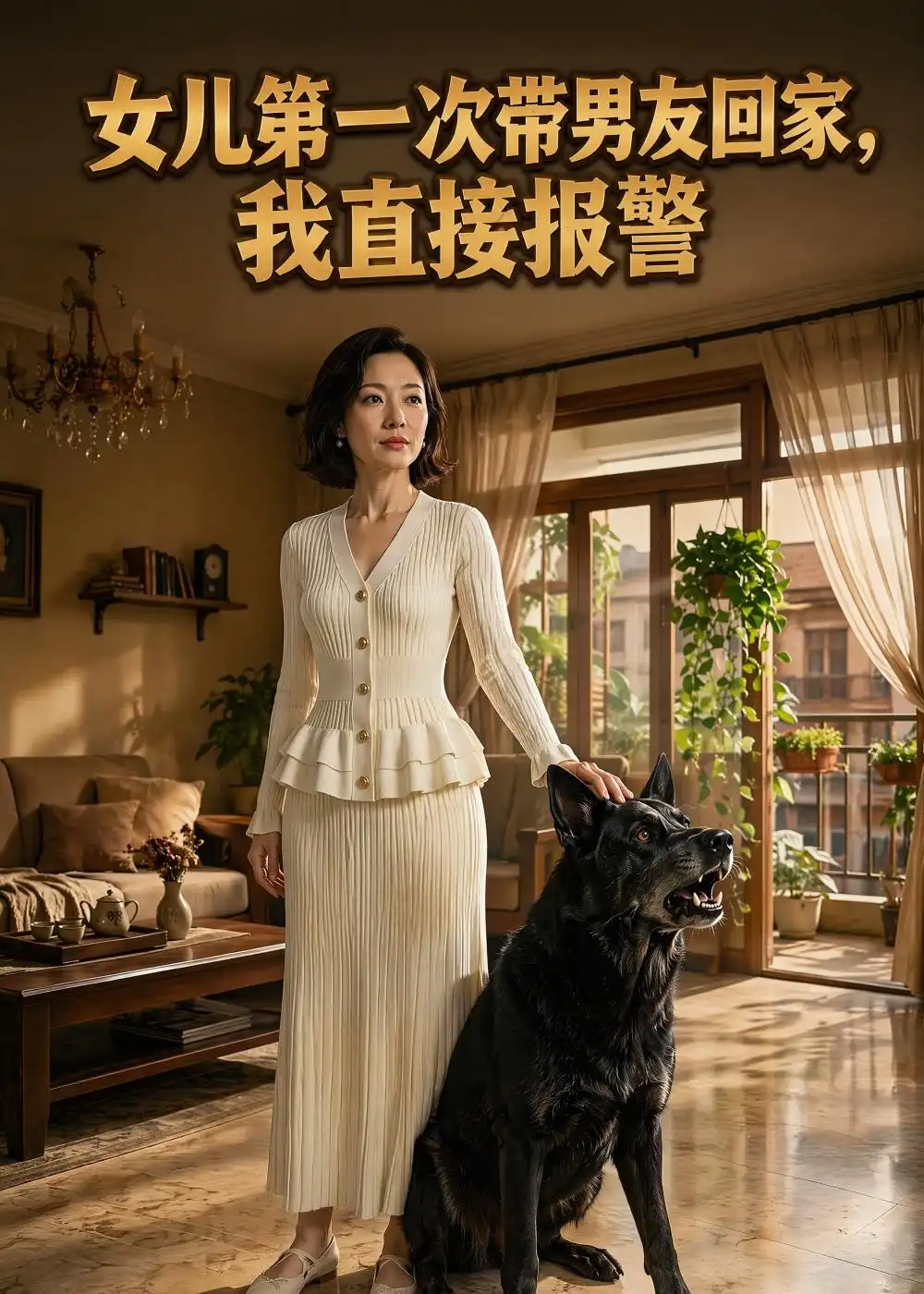 女儿第一次带男友回家，我直接报警（56集）AI短剧（夸克网盘）封面