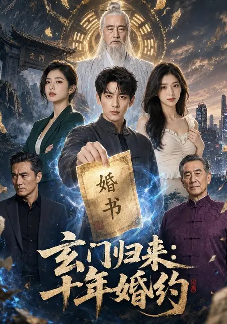 《玄门归来：十年婚约（190集）Ai短剧（百度网盘）》短剧封面