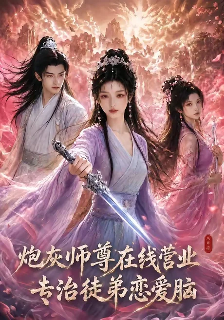 《炮灰师尊在线营业：专治徒弟恋爱脑（60集）（百度网盘）》短剧封面
