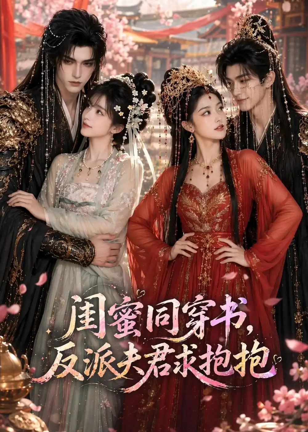 《闺蜜同穿书，反派夫君求抱抱（85集）（夸克网盘）》短剧封面