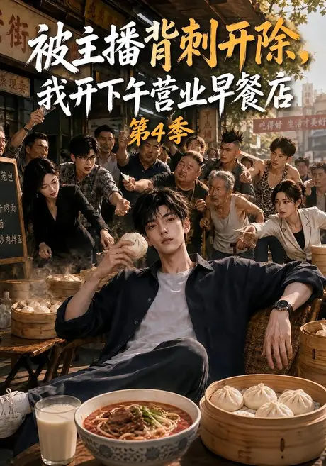 《被主播背刺开除，我开下午营业早餐店第4季（111集）（夸克网盘）》短剧封面