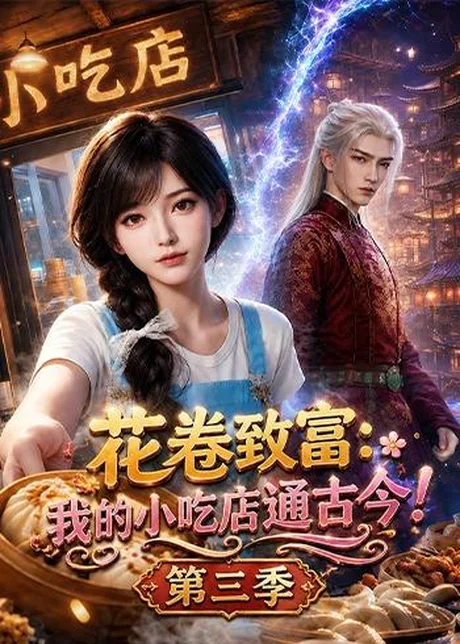《花卷致富：我的小吃店通古今！第三季（78集）（百度网盘）》短剧封面