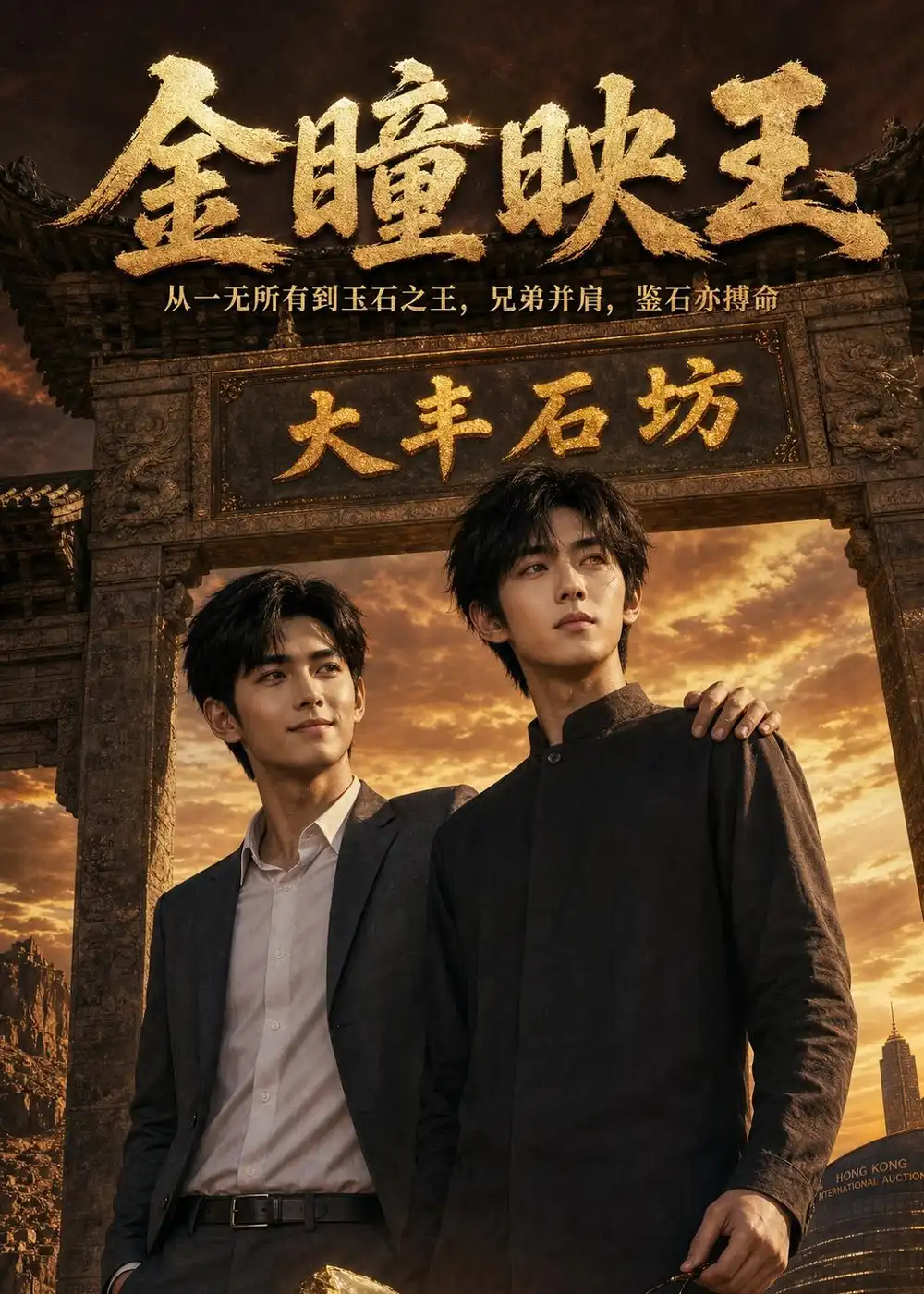 《金瞳映玉（37集）AI短剧（夸克网盘）》短剧封面