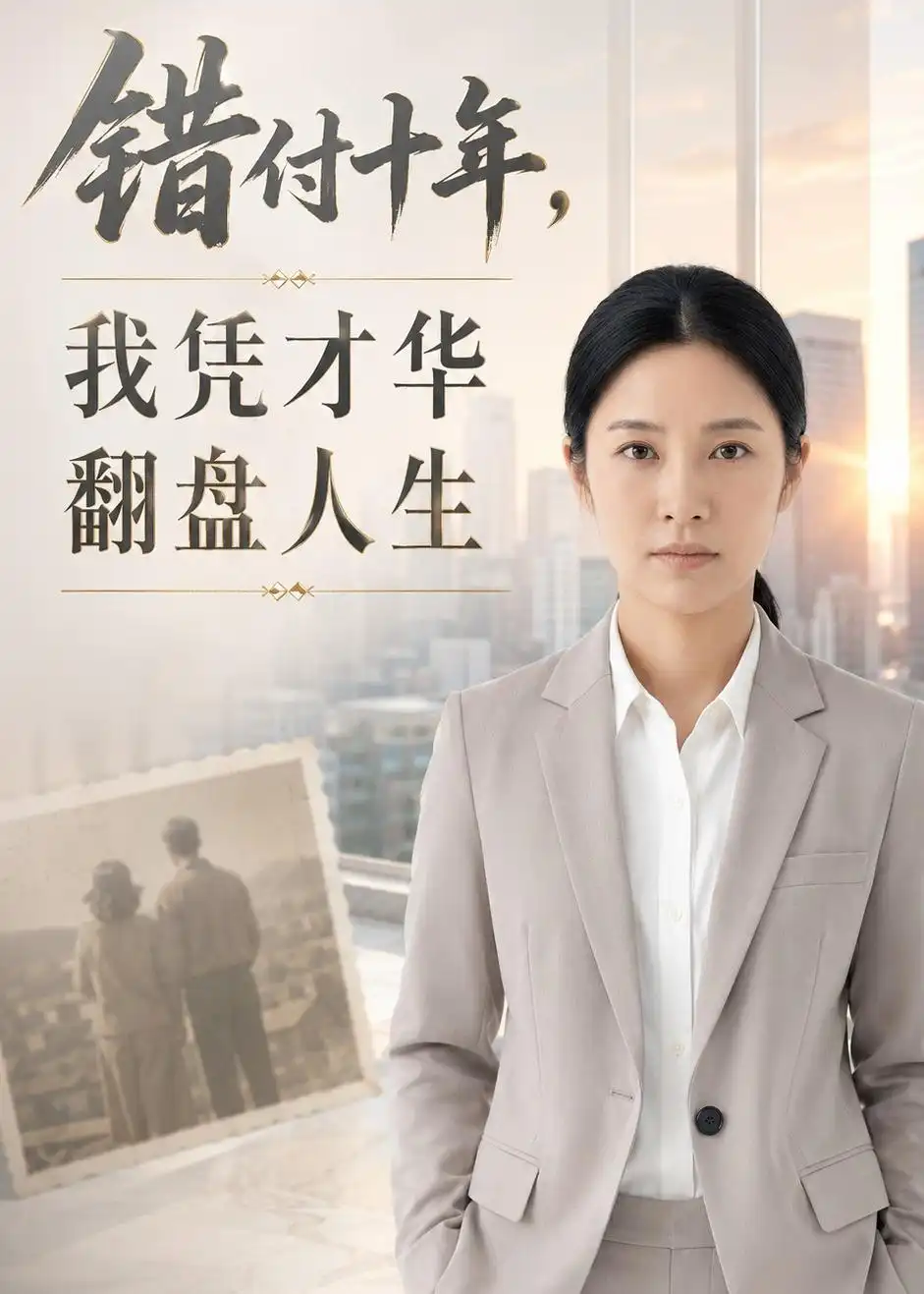 《错付十年，我凭才华翻盘人生（47集）AI短剧（夸克网盘）》短剧封面