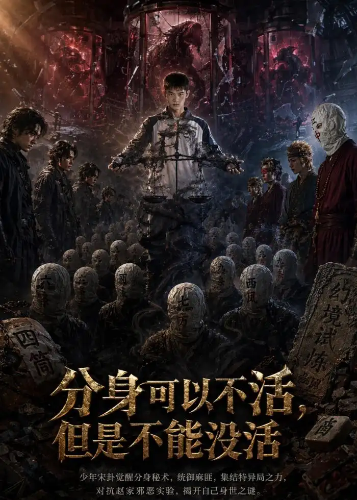 《分身可以不活，但是不能没法（80集）AI短剧（夸克网盘）》短剧封面