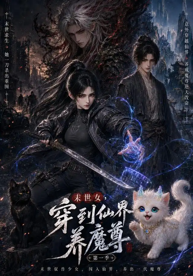 《末世女，穿到仙界养魔尊第一季（106集）（夸克网盘）》短剧封面