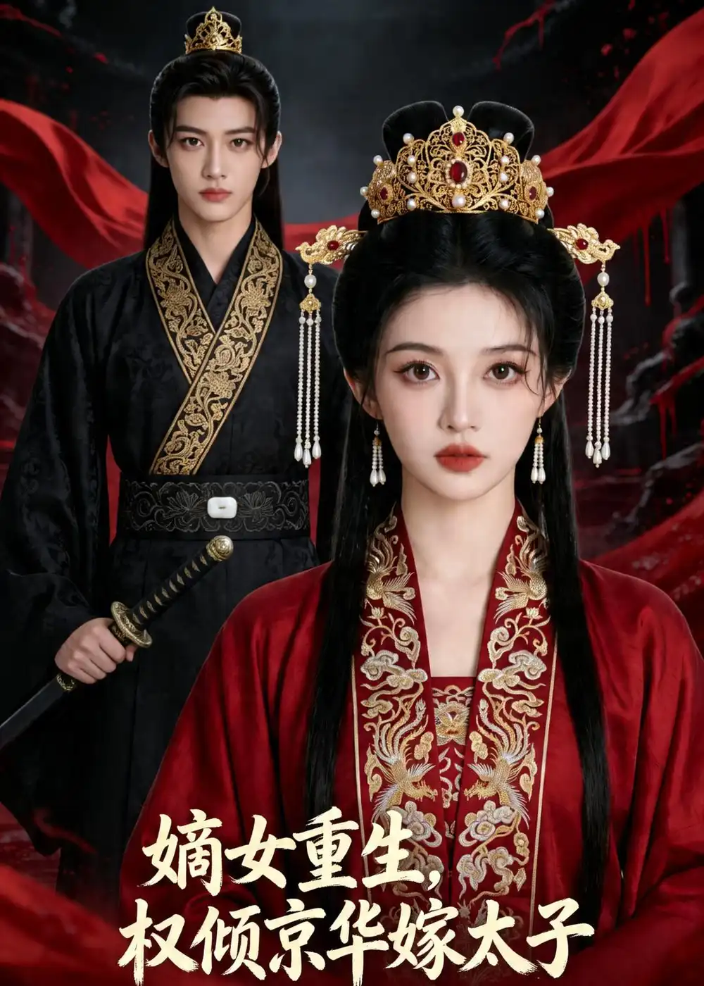 《嫡女重生，权倾京华嫁太子（41集）Ai短剧（夸克网盘）》短剧封面