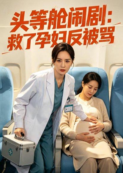 头等舱闹剧：救了孕妇反被骂（68集）Ai短剧（百度网盘）封面图 - 都市短剧