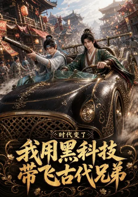 《时代变了，我用黑科技带飞古代兄弟（65集）（夸克网盘）》短剧封面