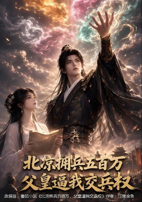 《北凉拥兵五百万，父皇逼我交兵权（60集）AI短剧（夸克网盘）》短剧封面