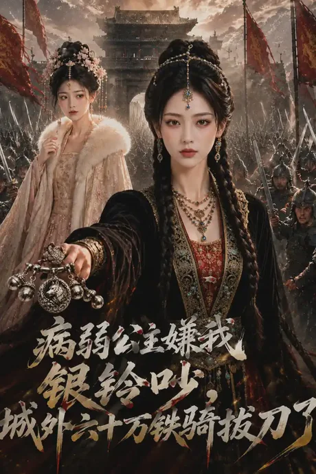 《病弱公主嫌我银铃吵，城外六十万铁骑拔刀了（63集）（夸克网盘）》短剧封面