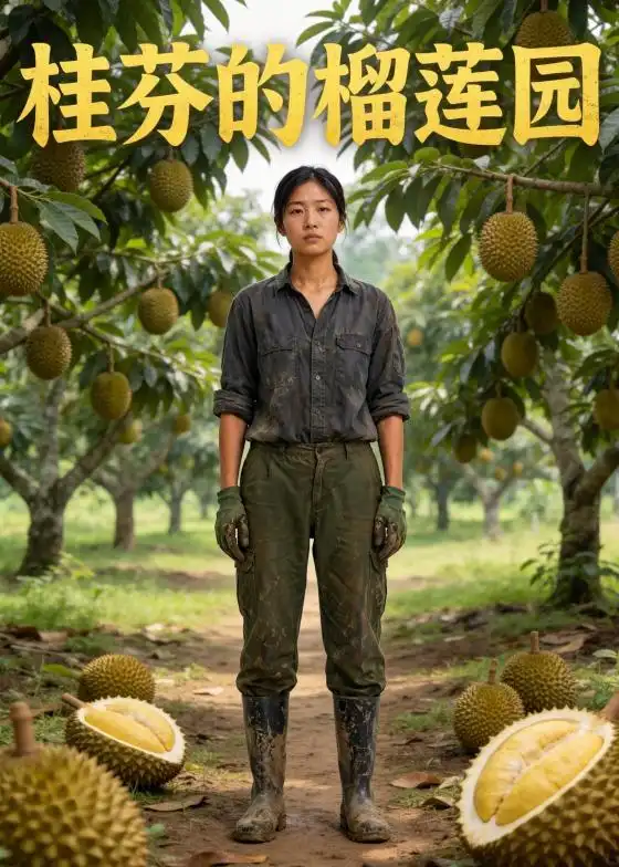《桂芬的榴莲园（34集）AI短剧（夸克网盘）》短剧封面