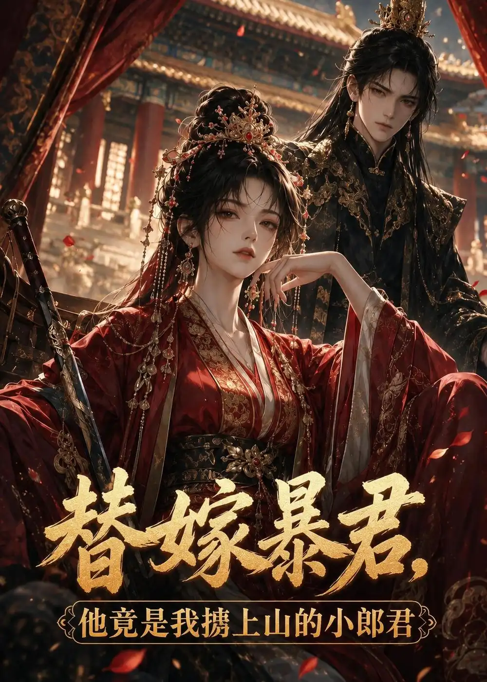 《替嫁暴君,他竟是我掳上山的小郎君(45集)(夸克网盘)》短剧封面