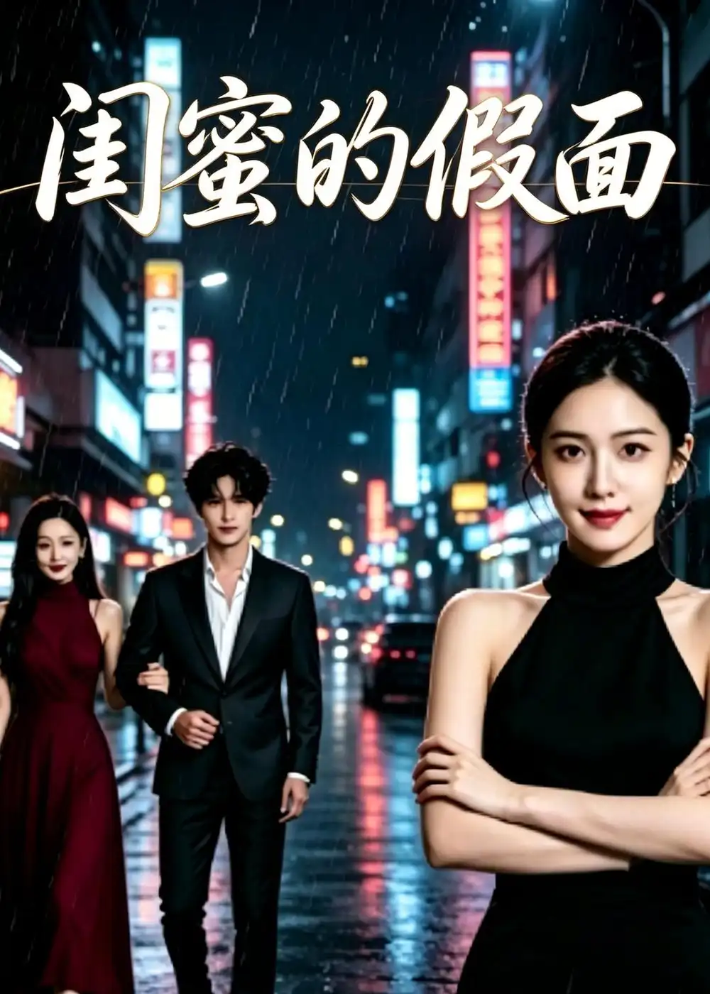 《闺蜜的假面（38集）Ai短剧（夸克网盘）》短剧封面