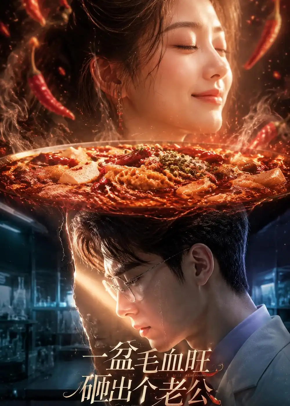《一盆毛血旺，砸出个老公（54集）AI短剧（夸克网盘）》短剧封面