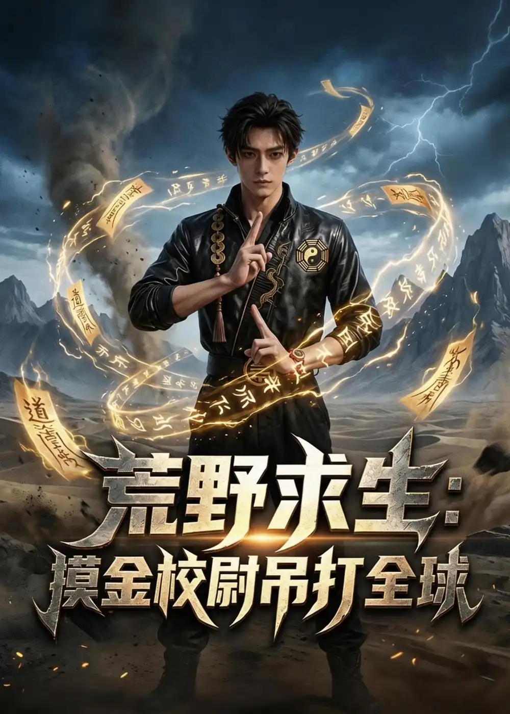 《荒野求生：摸金校尉吊打全球（46集）AI短剧》短剧封面